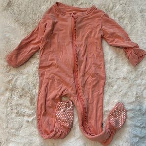 6-9 months girls Kickee Pants Coral Bamboo Onesie